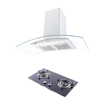 เตาฝัง+เครื่องดูดควัน TECNOSTAR SET HD 3590 +JET GB