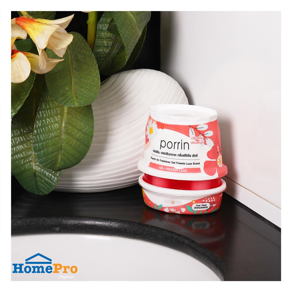 เจลปรับอากาศ PORRIN FREESIA LUXE 180 กรัม แพ็ก 3 ชิ้น