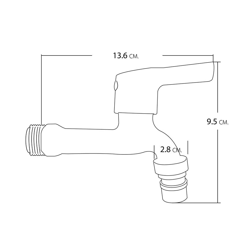 ก๊อกล้างพื้น 1 ทาง DONMARK GL-1417