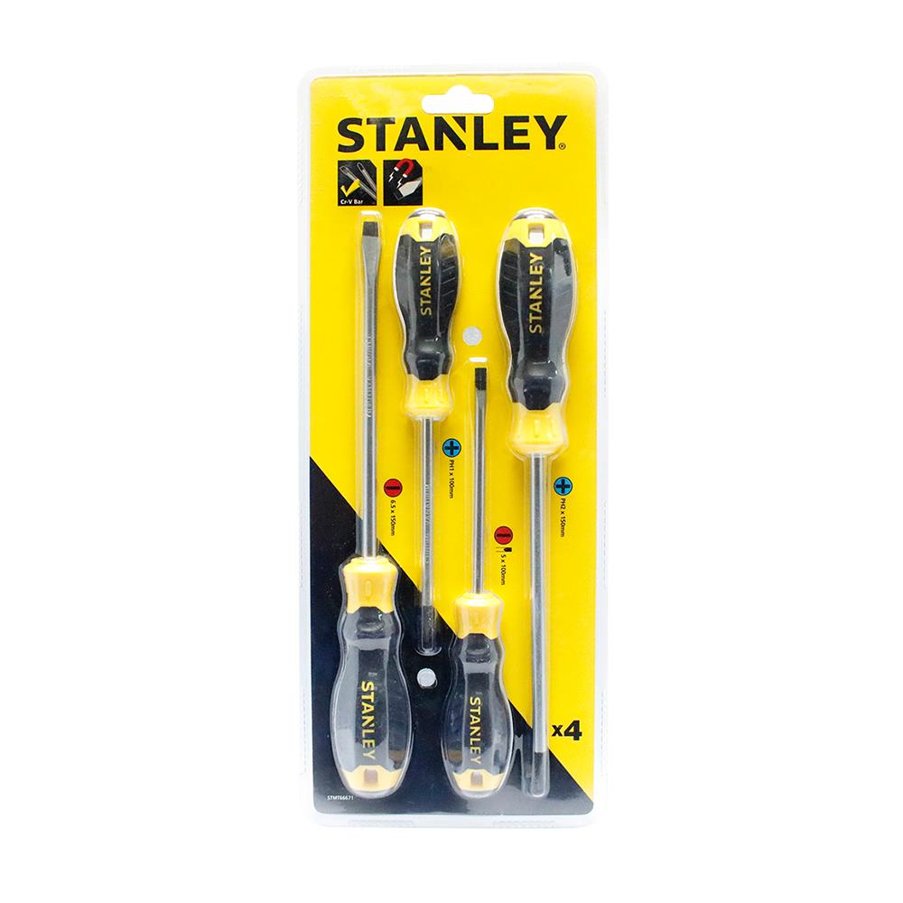 ไขควงแม่เหล็ก STANLEY 6 นิ้ว 4 ชิ้น/ชุด