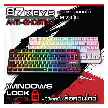 คีย์บอร์ดเกมมิ่ง SIGNO NUZZON KB-751BLK R สีดำ_6