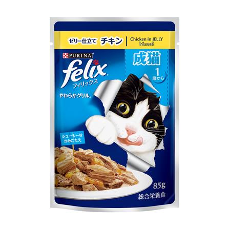 อาหารเปียกแมว FELIX ADULT CHICKEN IN JELLY 85 ก._0