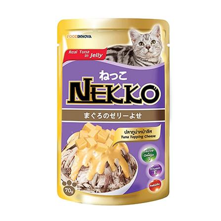 อาหารเปียกแมว NEKKO TUNA WITH CHEESE IN JELLY 70 ก._0