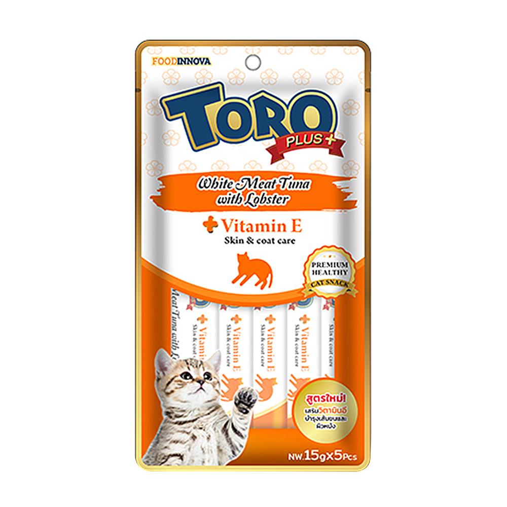 ขนมแมวเลีย TORO PLUS WHITE MEAT TUNA WITH LOBSTER แพ็ก 5 ชิ้น