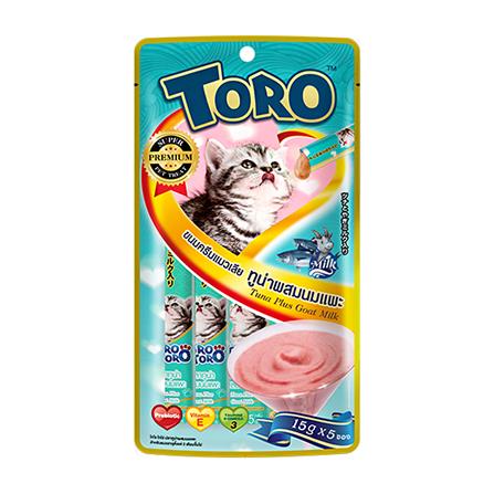 ขนมแมวเลีย TUNA PLUS GOATMILK แพ็ก 5 ชิ้น_0