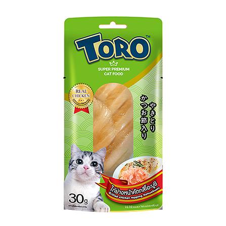 ขนมแมว TORO GRILLED CHICKEN TOPPING KATSUOBUSHI 30 ก._0