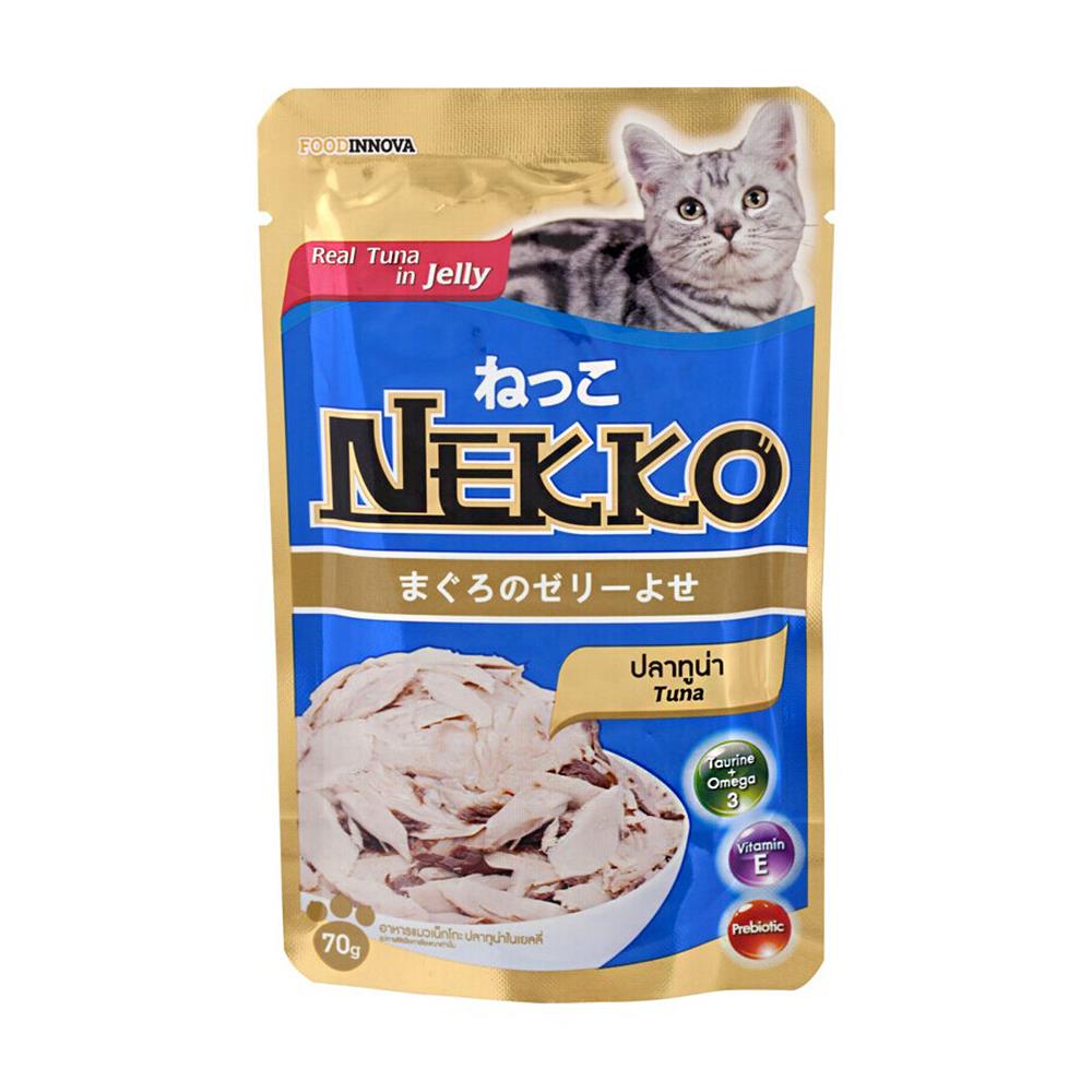 อาหารเปียกแมว NEKKO TUNA IN JELLY 70 ก.