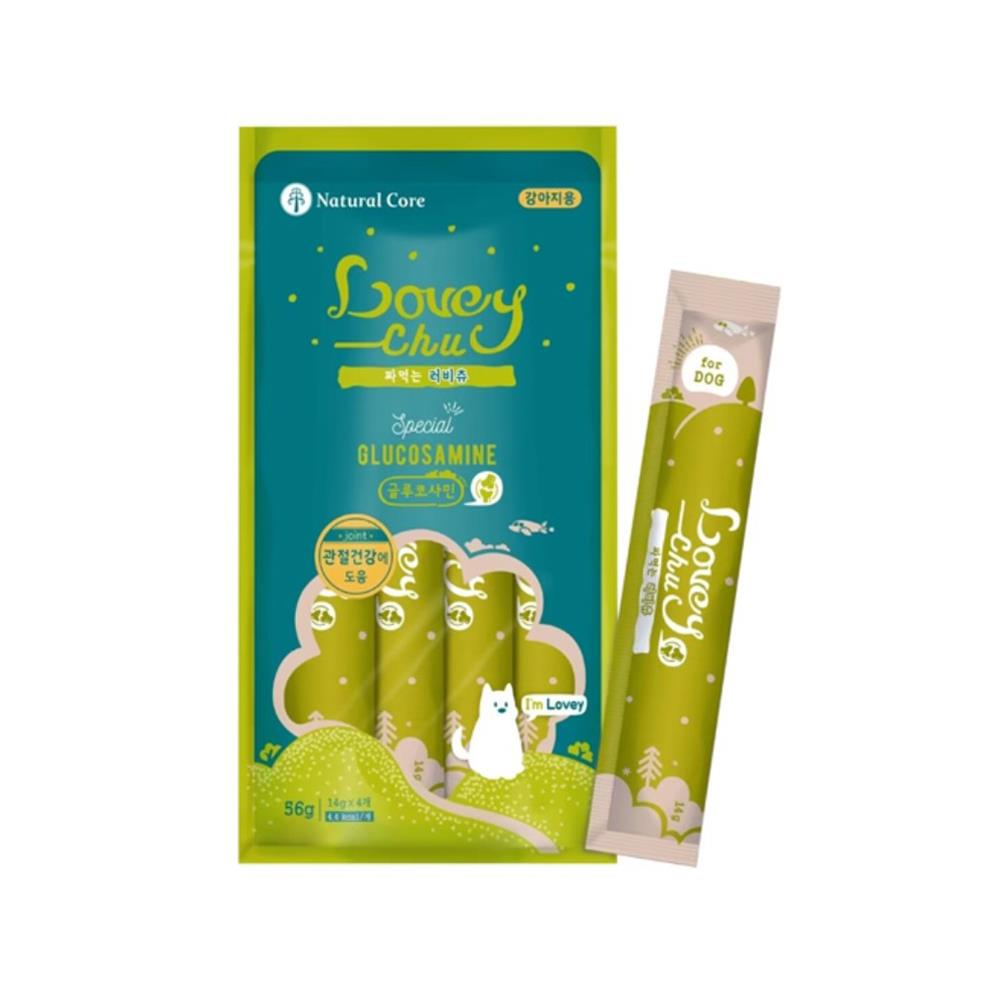 ขนมหมาเลีย NATURAL CORE LOVEY CHU CHICKEN & GLUCOSAMINE 56 ก.