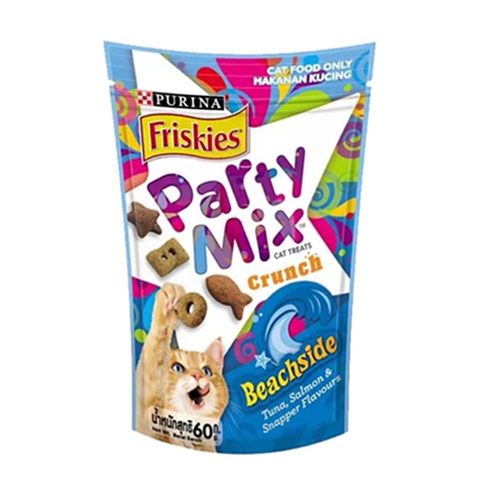 ขนมแมว FRISKIES PARTY MIX BEACHSIDE 60 ก.
