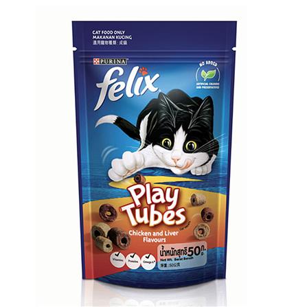 ขนมแมว FELIX PARTY MIX PLAY TUBES CHICKEN & LIVER 50 ก._0