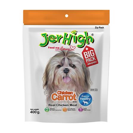 ขนมสุนัข JERHIGH CHICKEN WITH CARROT STICK 400 กรัม