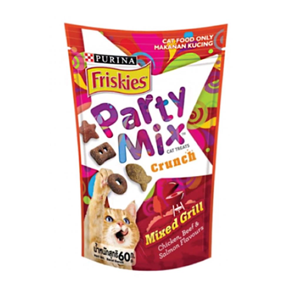 ขนมแมว FRISKIES PARTY MIX MIXED GRILL 60 ก.