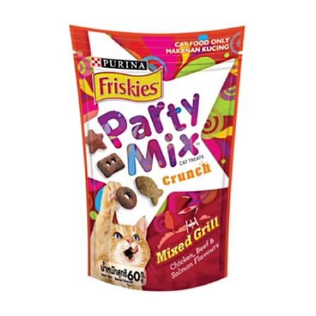 ขนมแมว FRISKIES PARTY MIX MIXED GRILL 60 ก.