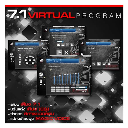 หูฟังเกมมิ่ง 7.1 SIGNO STRIKER HP-832 สีดำ_12