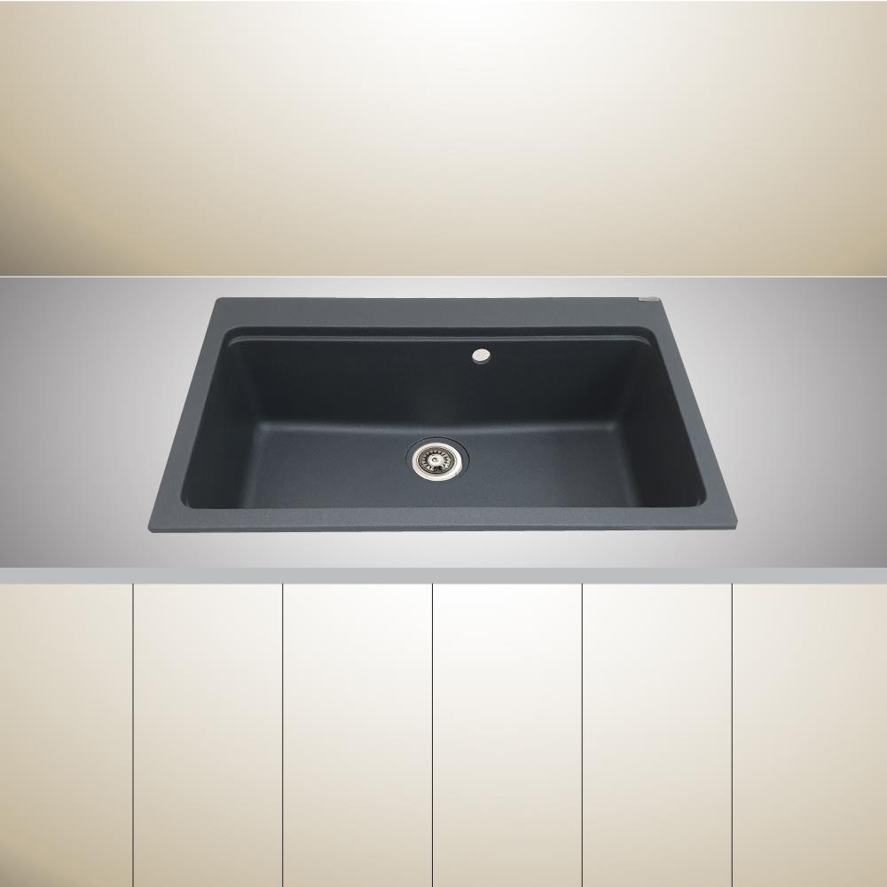 ซิงค์ฝัง 1 หลุม TECNOPLUS GIN 764821 สีเทา