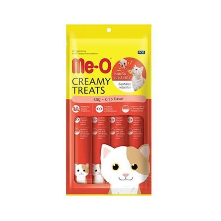 ขนมแมวเลีย ME-O CREAMY TREATS รสปู แพ็ก 4 ชิ้น_0