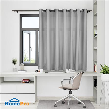 ผ้าม่าน EYELET HOME LIVING STYLE HONIG UV 270X160 ซม. สีเทา_5