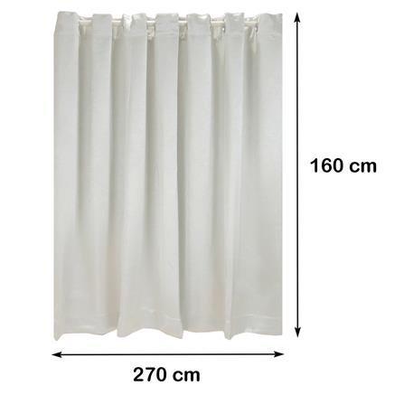 ผ้าม่าน EYELET HOME LIVING STYLE ANDREW UV 270X160 ซม. สีครีม_7