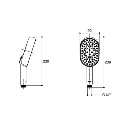 หัวฝักบัวสายอ่อน KOHLER K-26284T-CP_3