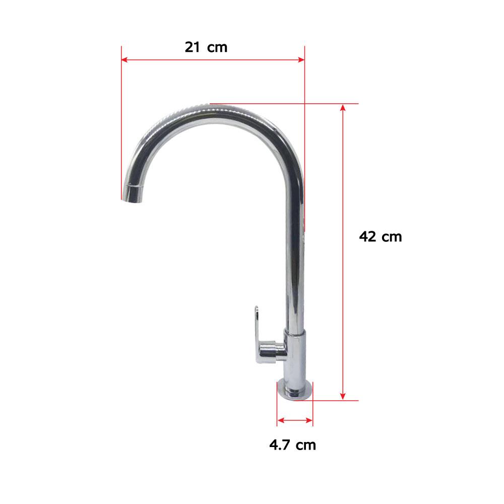 ก๊อกซิงค์เดี่ยวเคาน์เตอร์ LUZERN DL-7075