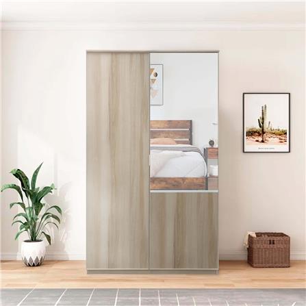 ตู้เสื้อผ้า 2 บานเปิด BURO MAGNUS 120 ซม. สีเนเชอรัลแอช_3