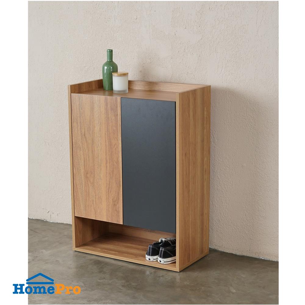 ตู้วางรองเท้า FURDINI SB6082 60 ซม. สีฮันนี่วอลนัท/กราไฟท์