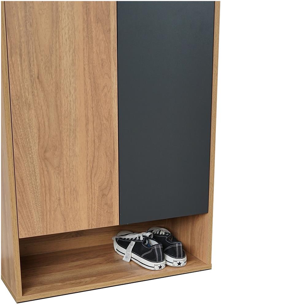 ตู้วางรองเท้า FURDINI SB6082 60 ซม. สีฮันนี่วอลนัท/กราไฟท์