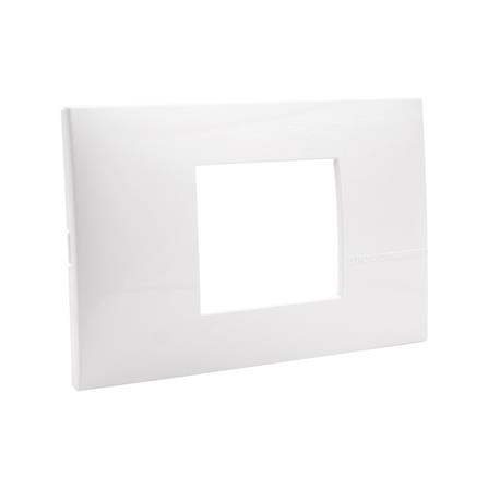 หน้ากาก 2 ช่องกลาง BTICINO BAMBOO SAE2222TBN สีขาว_1