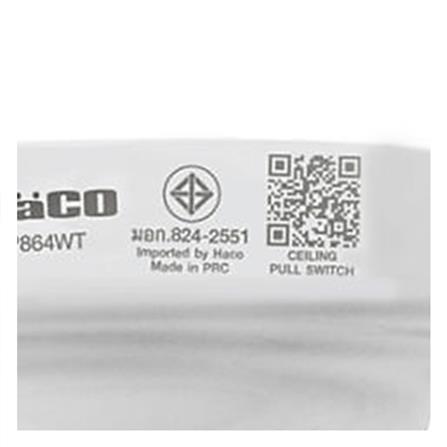 สวิตช์กระตุก HACO P864WT 1.8 ม. สีขาว_4