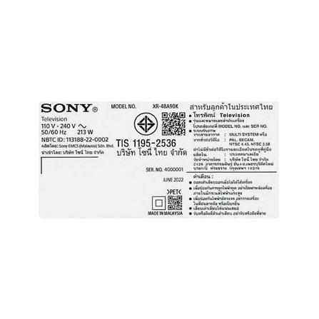 ทีวีโอแอลอีดี 48 นิ้ว SONY (4K, OLED, GOOGLE TV) XR-48A90K_4