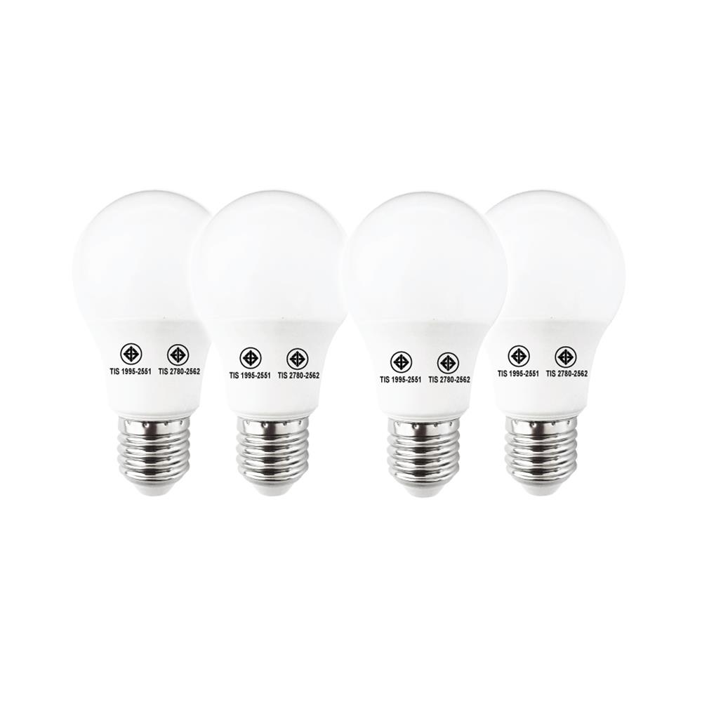 หลอด LED SYLVANIA BASIC PLUS 7 วัตต์ DAYLIGHT E27 แพ็ก 4 ชิ้น