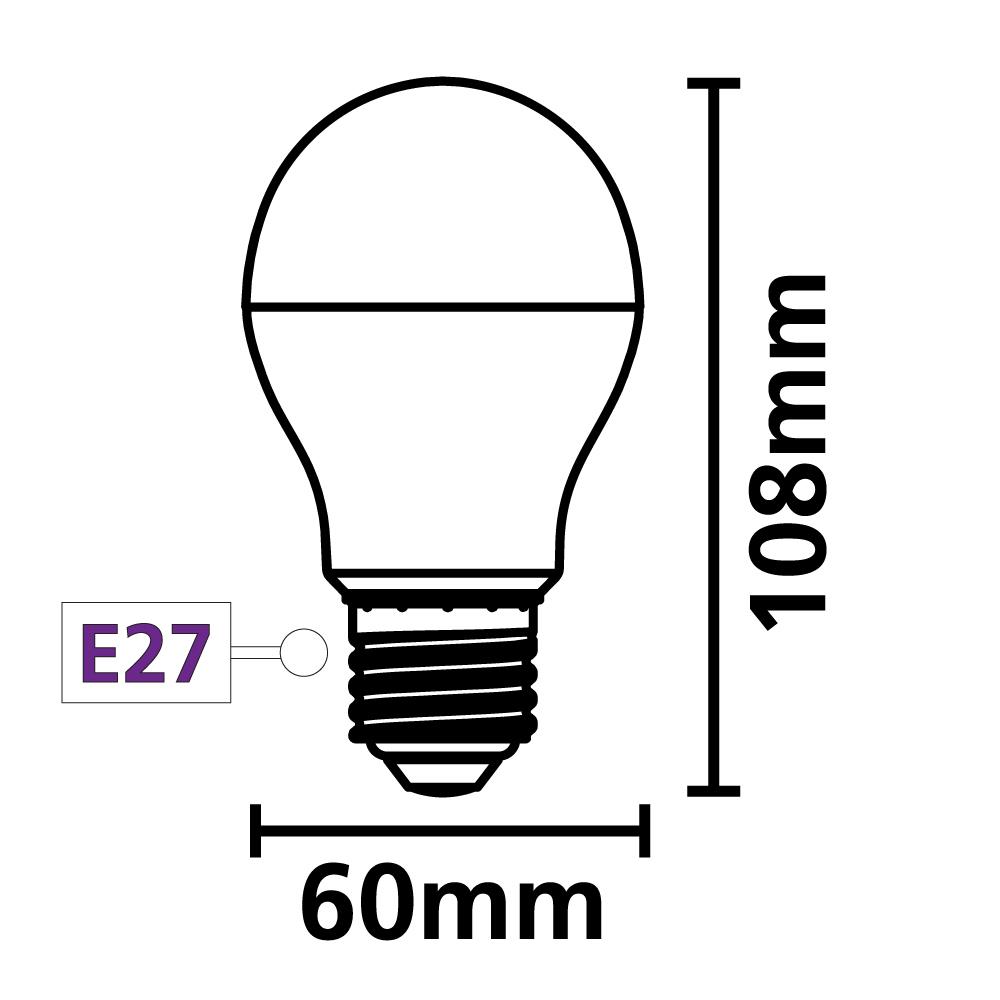 หลอด LED SYLVANIA BASIC PLUS 7 วัตต์ DAYLIGHT E27 แพ็ก 4 ชิ้น