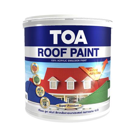 สีทาหลังคา TOA ROOF PAINT R291 สีไม้สักทอง กึ่งเงา 1 แกลลอน_0