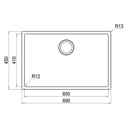 ซิงค์ฝัง 1 หลุม FRANKE BXX 210-65 สีเงิน_4