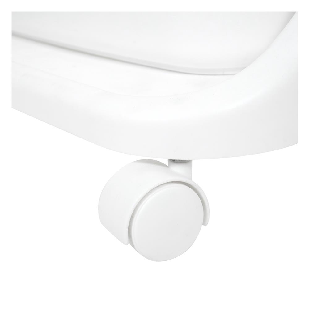 ตะกร้าผ้าเหลี่ยมมีล้อ 2 ชั้น PLIM 1025M2 สีขาว