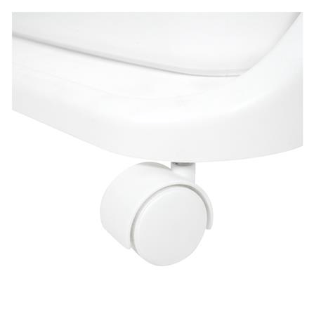 ตะกร้าผ้าเหลี่ยมมีล้อ 2 ชั้น PLIM 1025M2 สีขาว_5