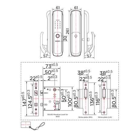 กลอนดิจิตอล ESTHER EAE-01-517-5 สีดำ_2