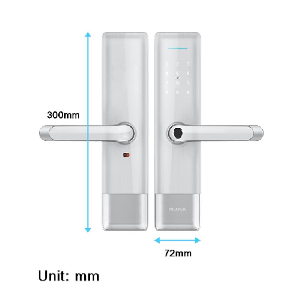 กลอนดิจิตอล HILOCK HL-451S สีเงิน