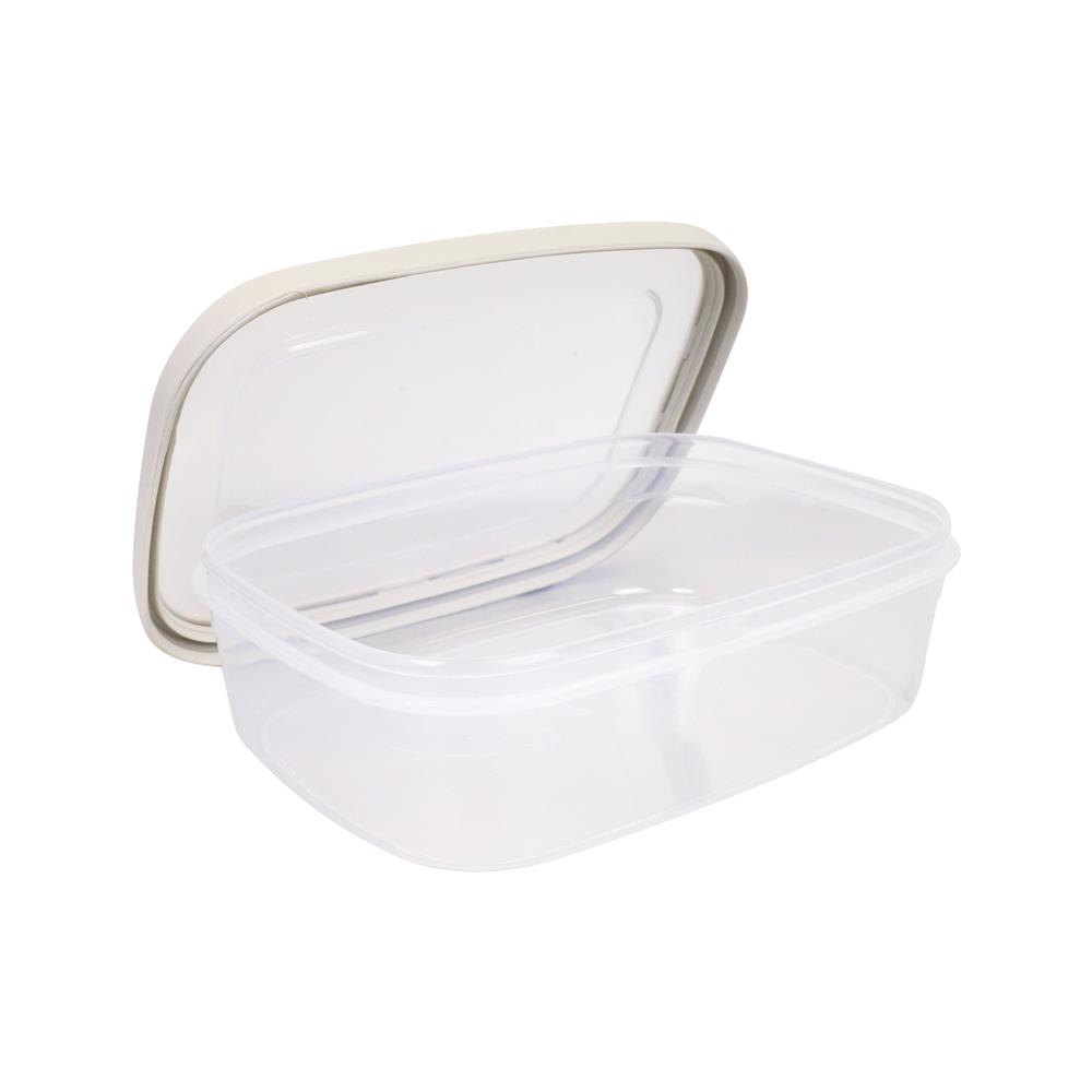 ชุดกล่องอาหาร 8 ชิ้น รวมฝา KECH 91433 สีครีม