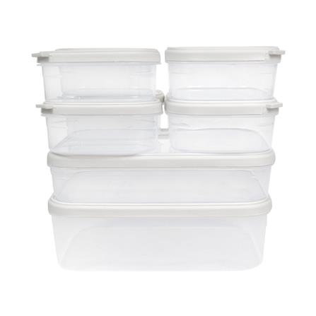 ชุดกล่องอาหาร 16 ชิ้น รวมฝา KECH 91439 สีครีม_0