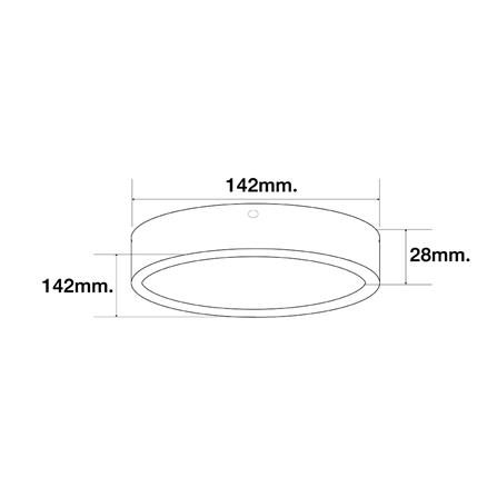 ดาวน์ไลท์ LED HI-TEK HFLEPS12DB 5.5 นิ้ว 12 วัตต์ DAYLIGHT สีดำ_5
