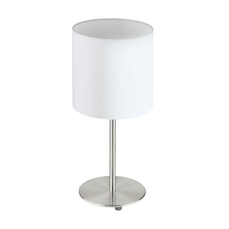 ไฟตั้งโต๊ะ EGLO PASTERI สีขาว/เงิน