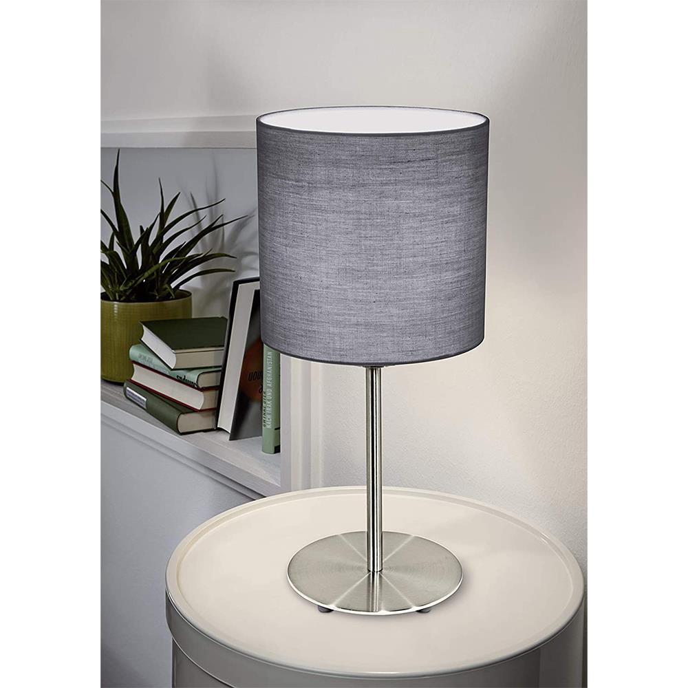 ไฟตั้งโต๊ะ EGLO PASTERI สีเทา/เงิน