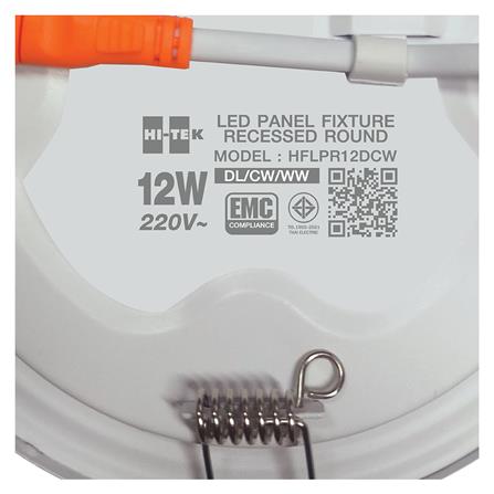 ดาวน์ไลท์ LED HI-TEK HFLPR12DCW 6.6 นิ้ว 12 วัตต์ DAYLIGHT/COOL WHITE/WARM WHITE สีขาว_5