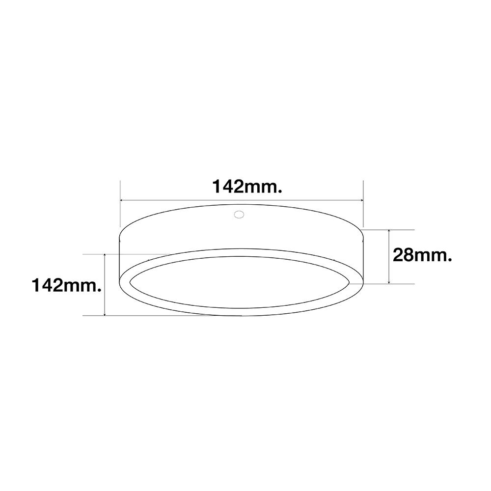 ดาวน์ไลท์ LED HI-TEK HFLEPS12WB 5.5 นิ้ว 12 วัตต์ WARM WHITE สีดำ