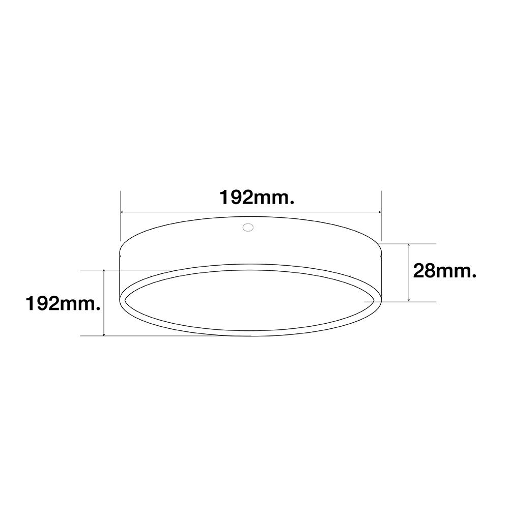 ดาวน์ไลท์ LED HI-TEK HFLEPS18DB 7.5 นิ้ว 18 วัตต์ DAYLIGHT สีดำ