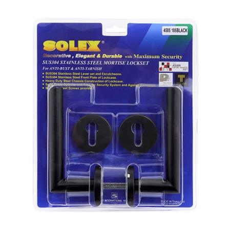 มือจับก้านโยกห้องทั่วไป MORTISE SOLEX 4585 105 สีดำ_4