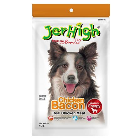 ขนมสุนัข JERHIGH BACON STICK 60 ก.