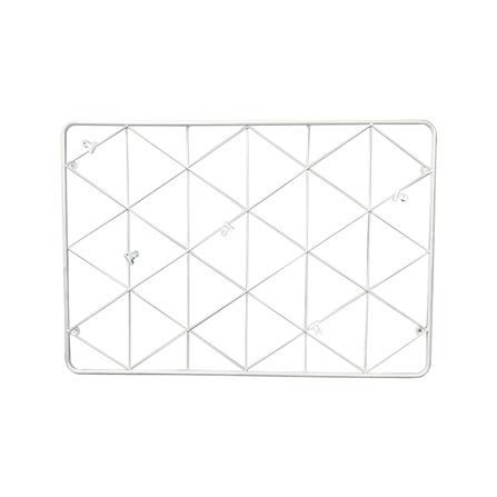 แผงเหล็กติดผนังพร้อมคลิปหนีบ STACKO EMILY 65x0.8x45 ซม. สีขาว_1