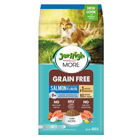 อาหารสุนัข JERHIGH MORE GRAIN FREE SALMON 400 ก.